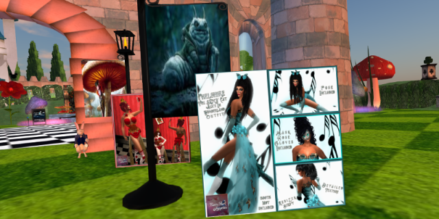 A couple of BamPu Legacies Designs Displayed at Two Moons Paradise "Alice In Wonderland" Event