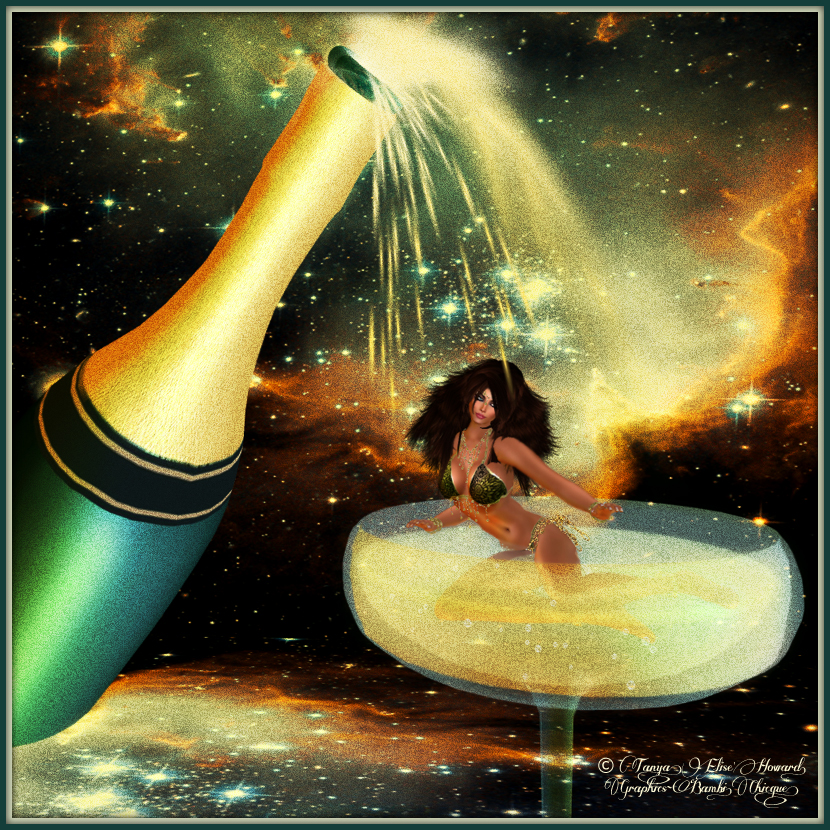 White A Ride ~ by Bambi Chicque ~ Prop: Sine Wave Champagne Dance