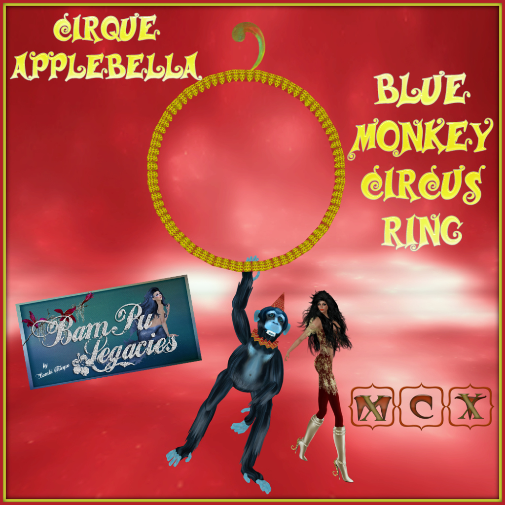 Cirque Applebella Blue Monkey Circus Ring