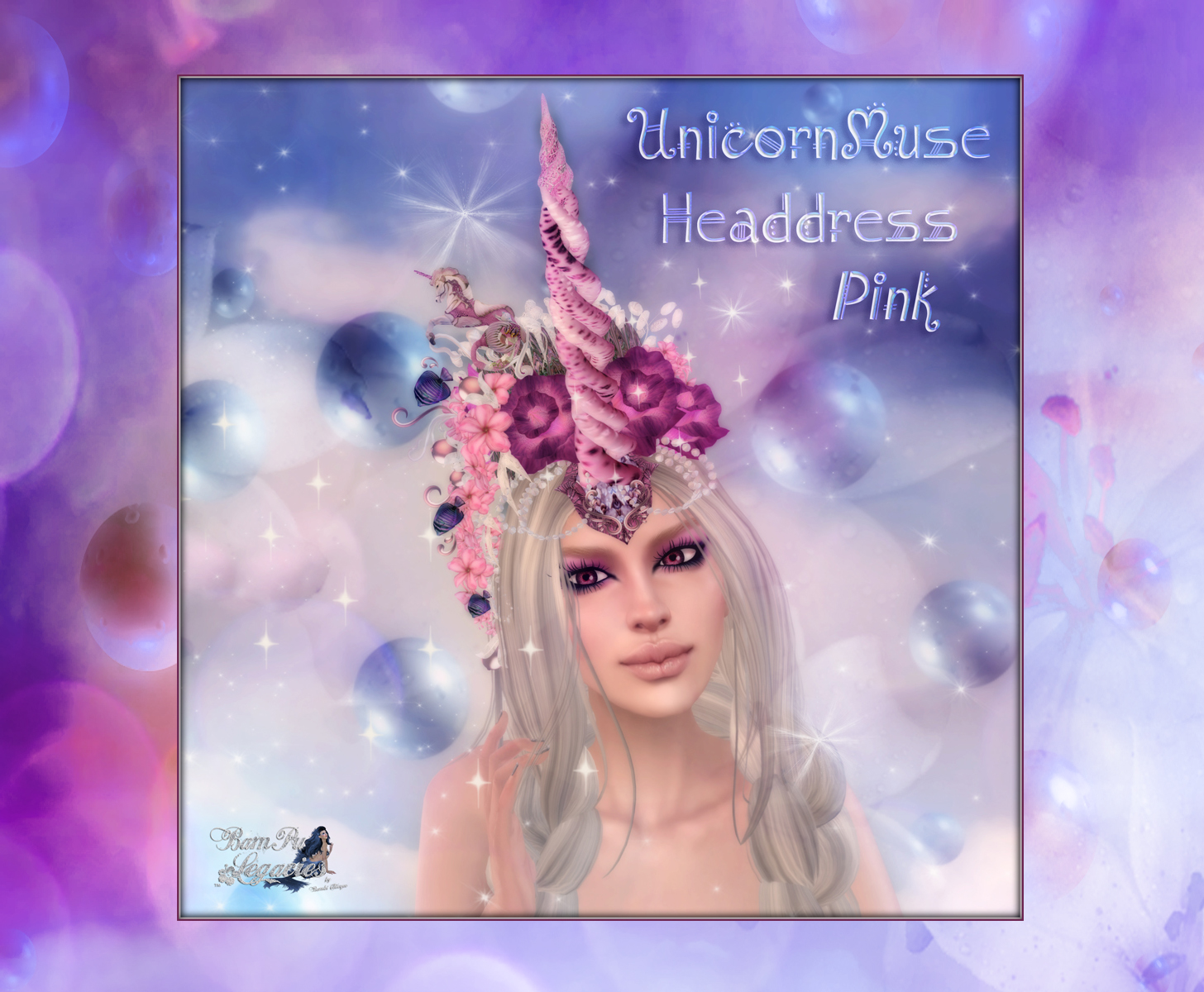 Unicorn Muse Pink Headdress AD